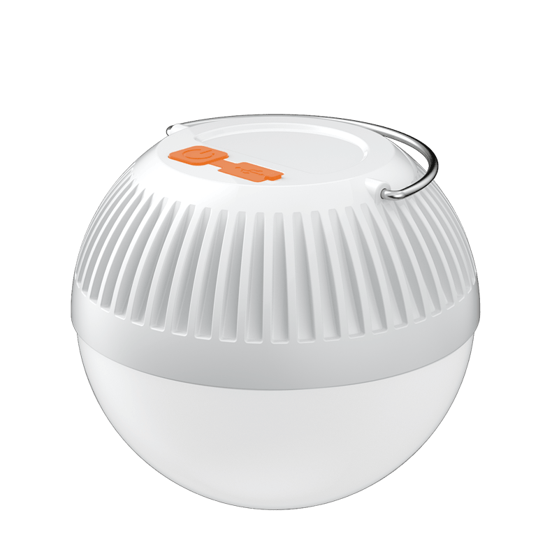 Outdoor Solar Spherical Emergency Light; Portable USB Rechargeable Camping Light; For Tent