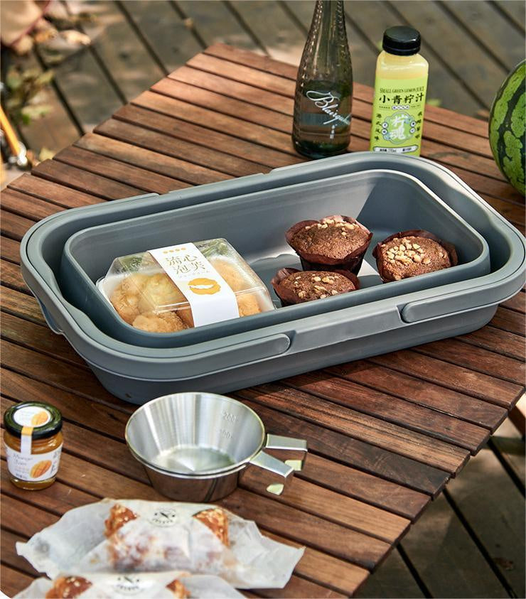 Outdoor Camping Folding Storage Boxes Picnic Waterproof Picnic Baskets