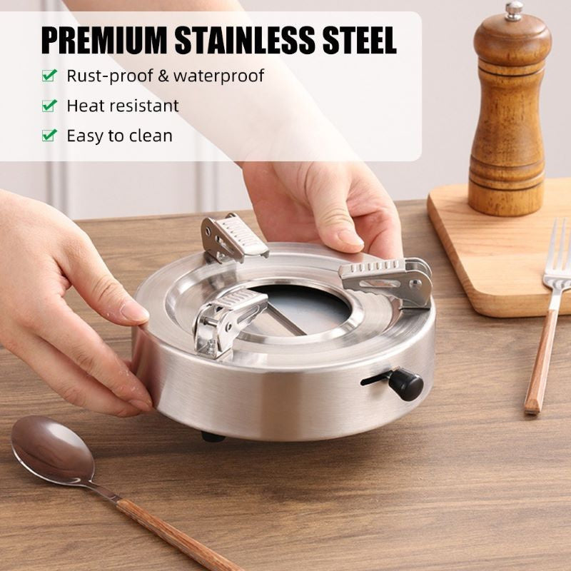 Adjustable Firepower Outdoor Portable Mini Alcohol Stove for Camping