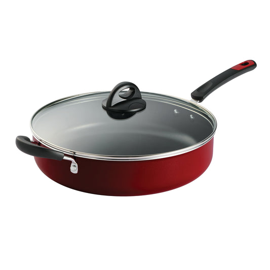 Qt Aluminum Nonstick Covered Jumbo Cooker – Red