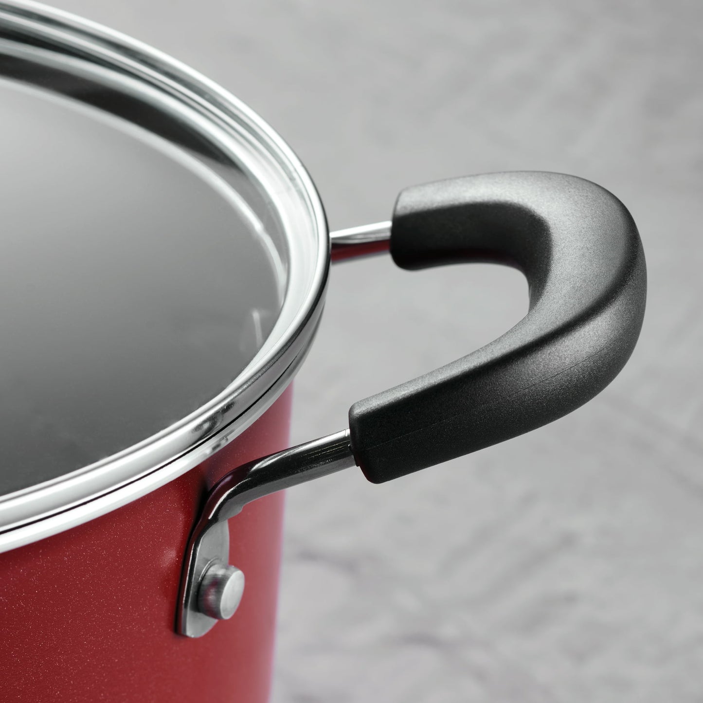 Qt Aluminum Nonstick Covered Jumbo Cooker – Red